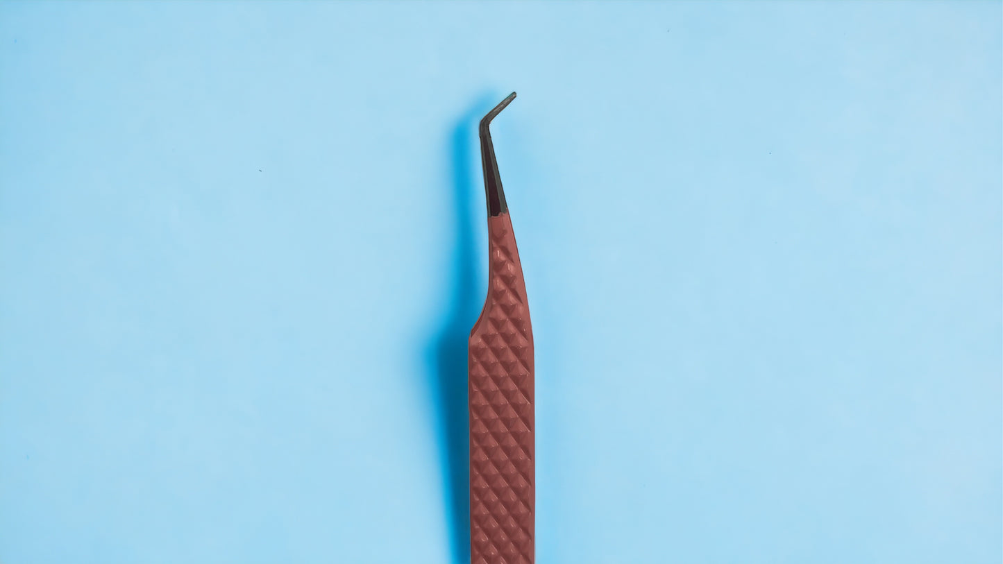 Fiber Tip Tweezers #3 Pink