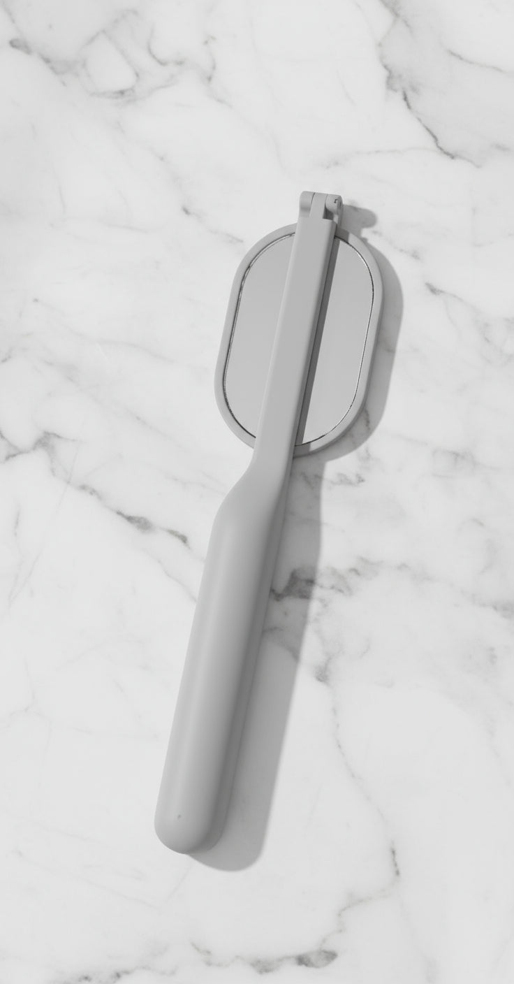 Folding checking mirror