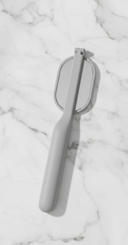 Folding checking mirror