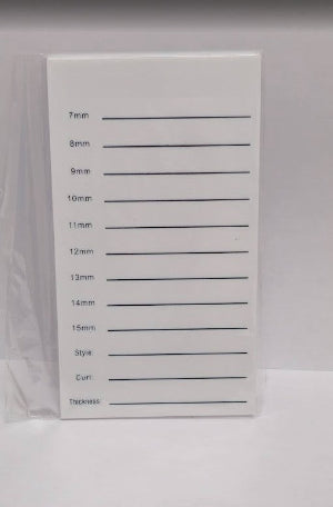 Lash tile white