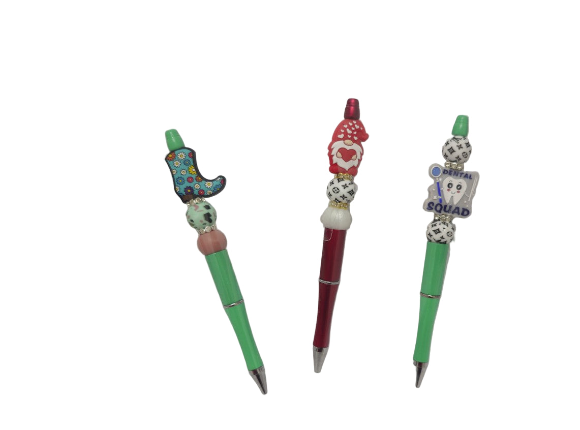 Beaded pens